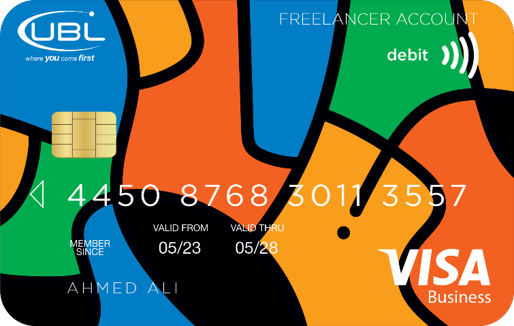 UBL Visa Freelancer Debit Card