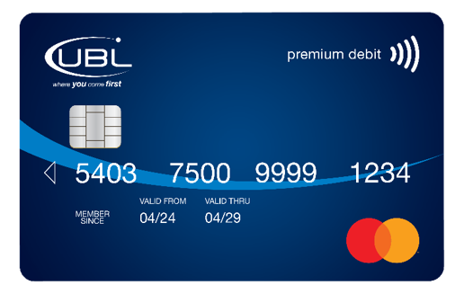 UBL Mastercard Premium Debit Card